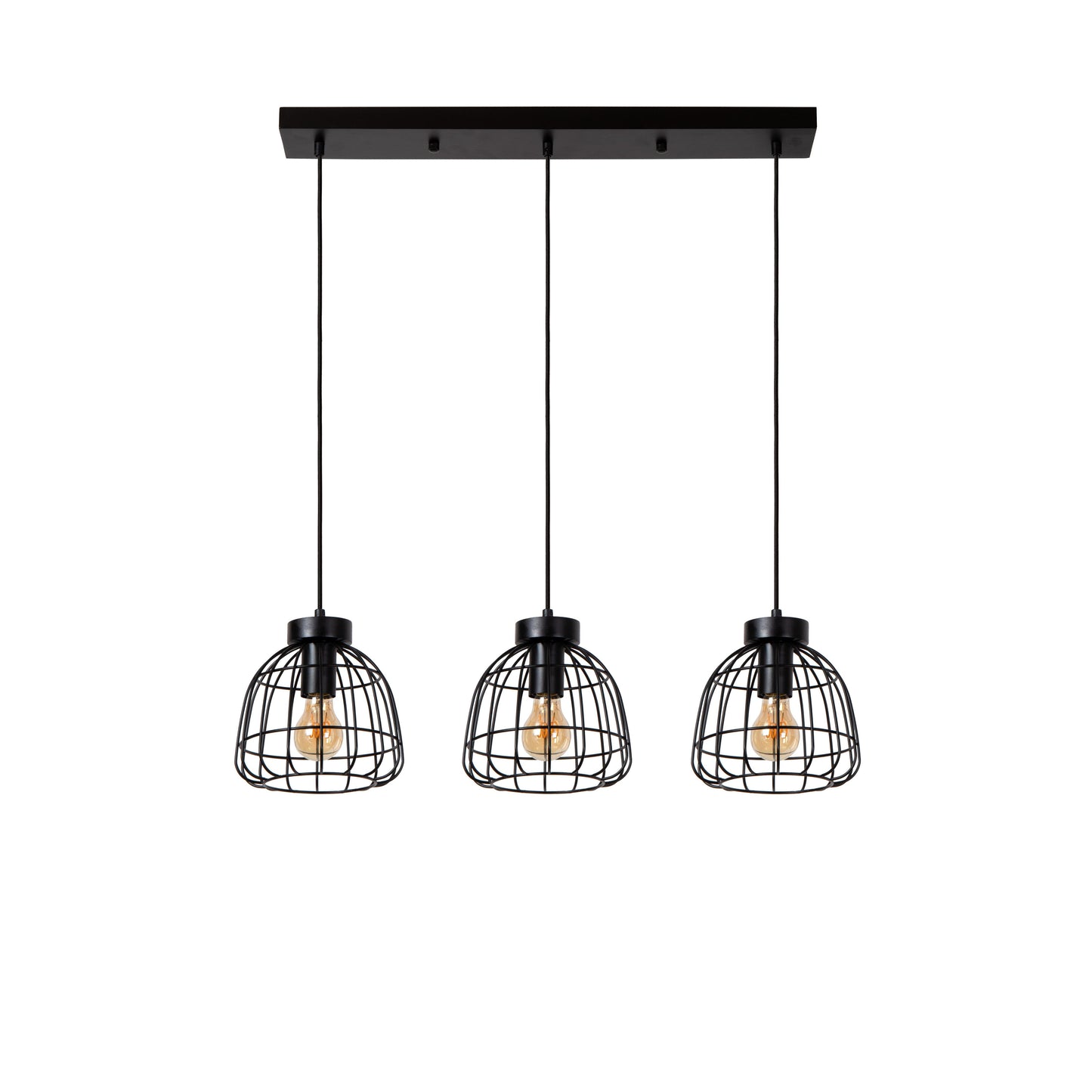 Lucide FILOX - Pendant light - 3xE27 - Black