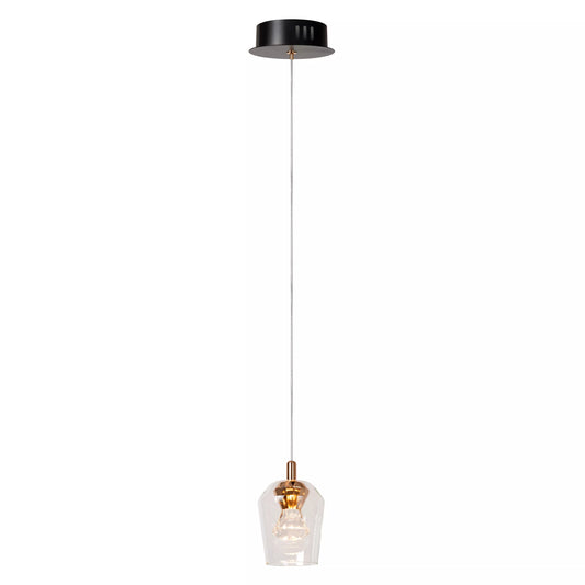 Lucide BERLIANE - Pendant light - Ø 12 cm - LED Dim. - 1x4W 2700K - With replaceable LED module - Transparant | Essential