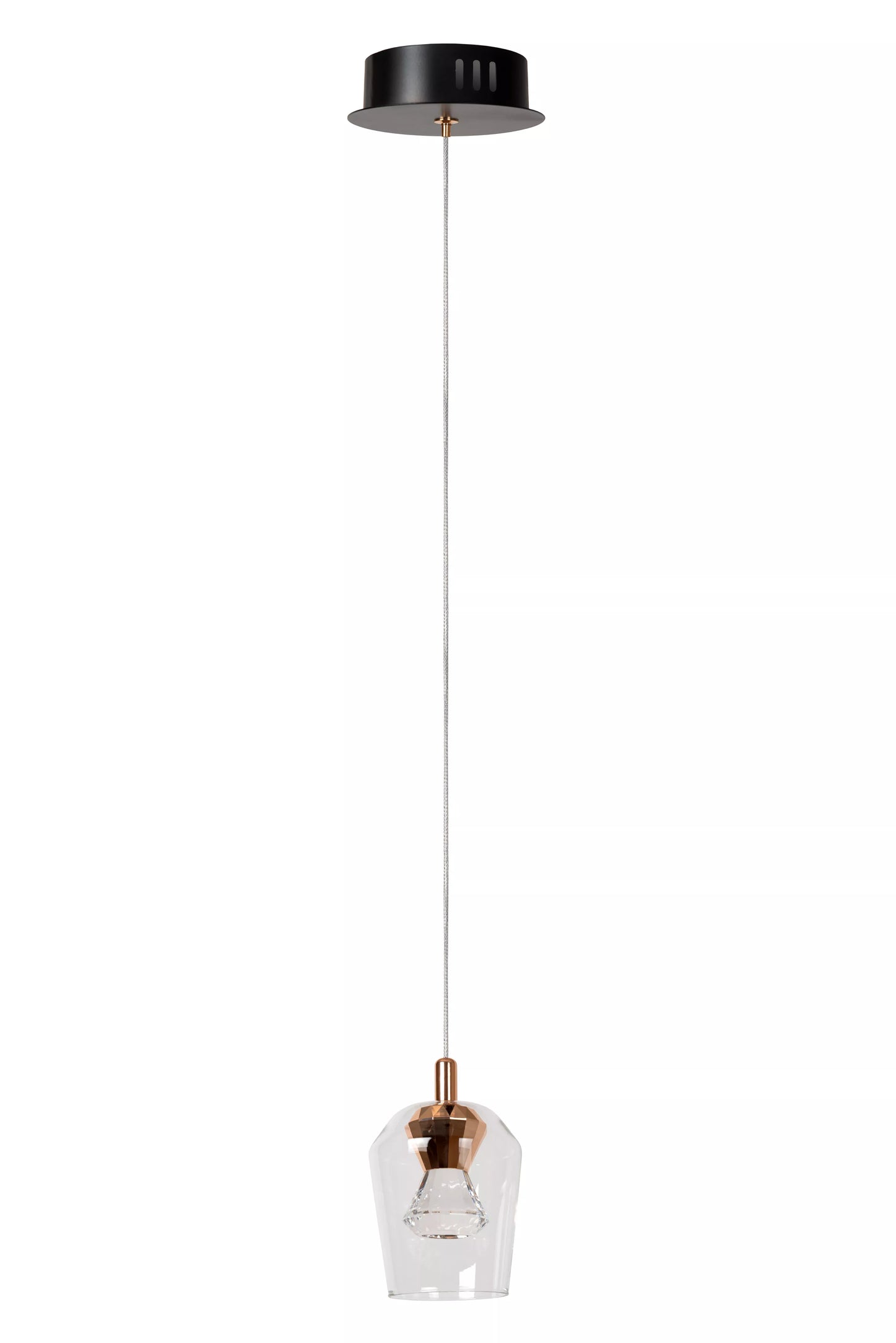Lucide BERLIANE - Pendant light - Ø 12 cm - LED Dim. - 1x4W 2700K - With replaceable LED module - Transparant | Essential