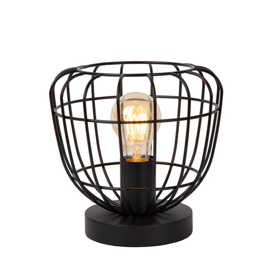 Lucide FILOX - Table lamp - Ø 20 cm - 1xE27 - Black