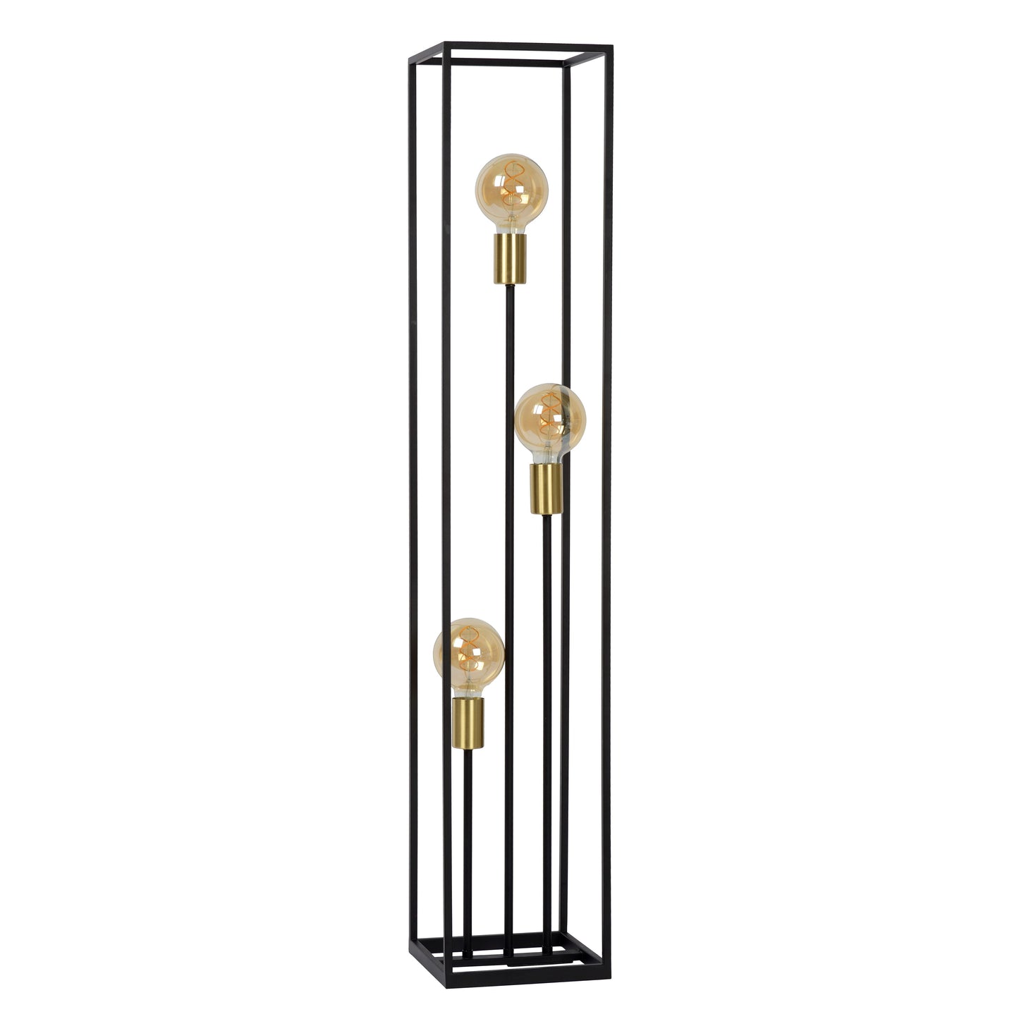 Lucide RUBEN - Floor lamp - 3xE27 - Black