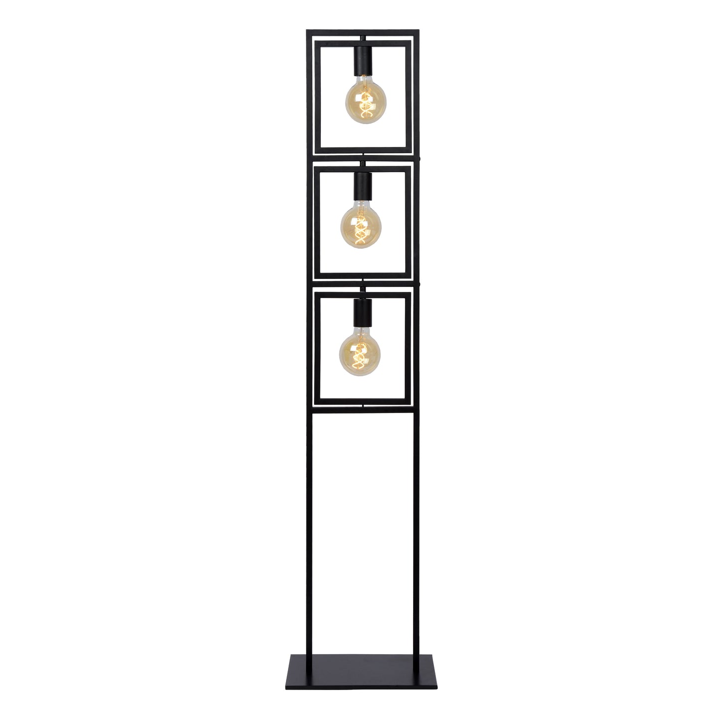 Lucide LUUK - Floor lamp - 3xE27 - Black