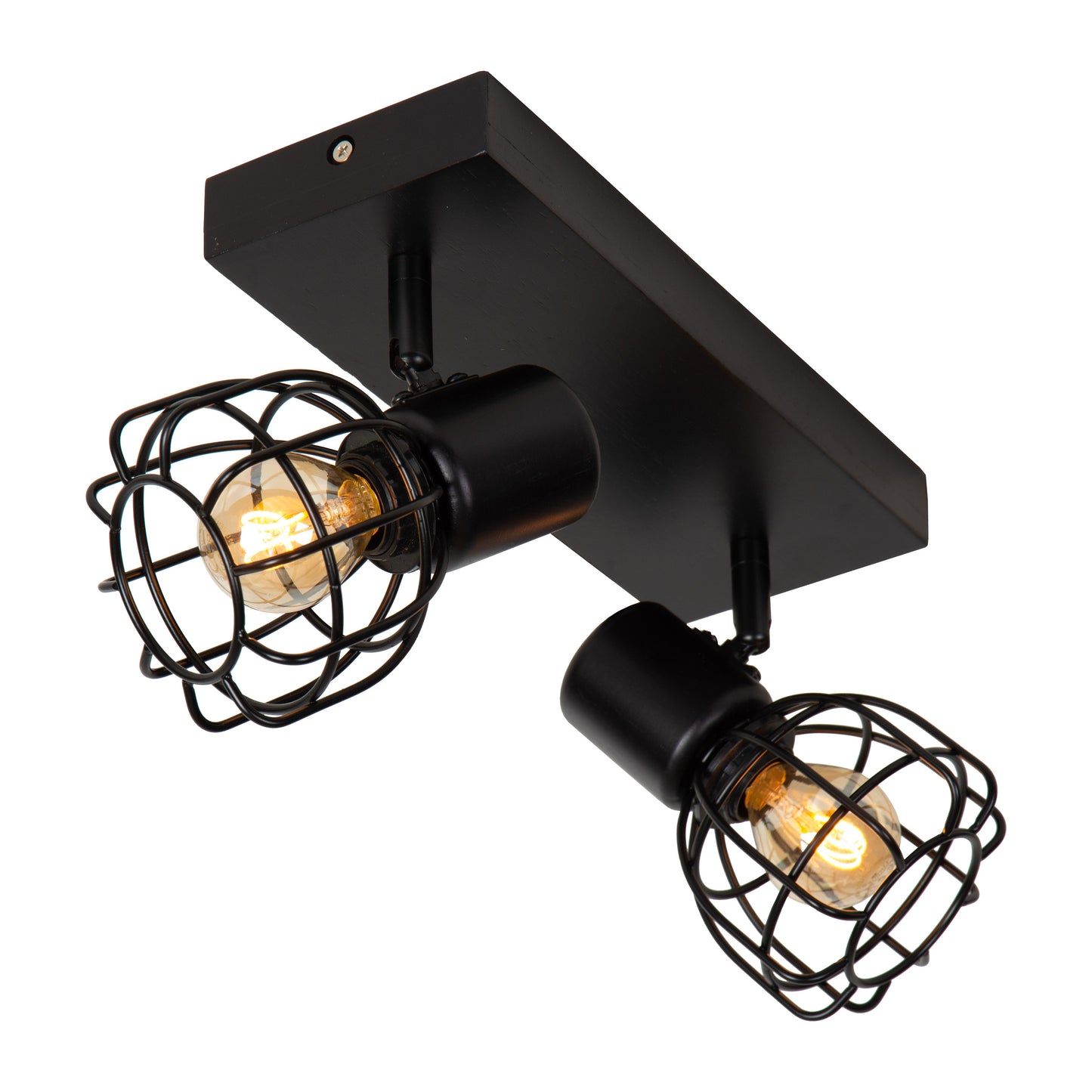 Lucide FILOX - Ceiling spotlight - 2xE14 - Black