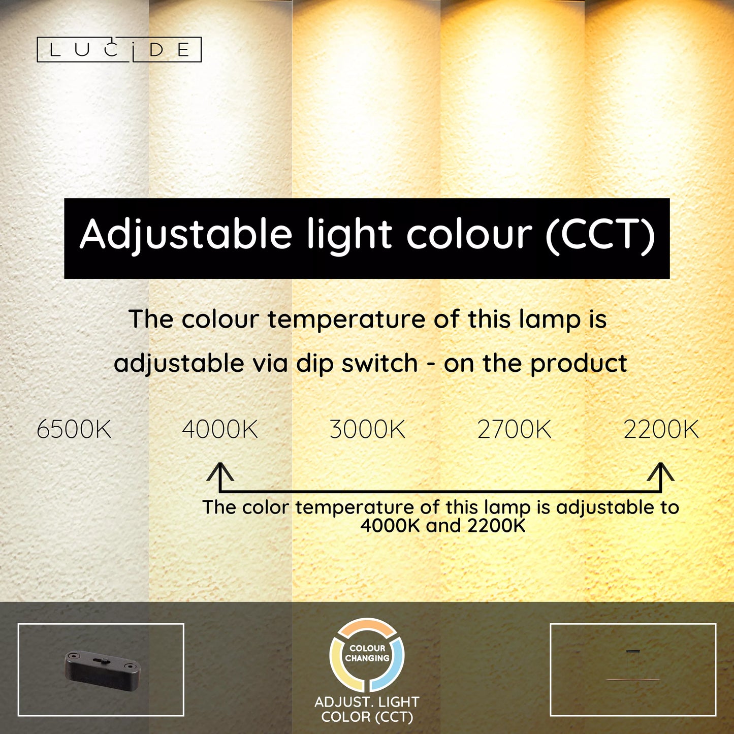 Lucide LANGHOLT - Pendant light - LED Dim. - CCT - 1x28W 2200K/4000K - Light wood | Vibes