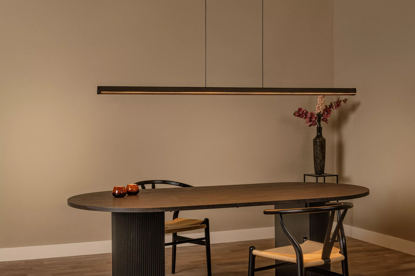 Lucide FELSTED - Pendant light - LED Dim. - CCT - 1x28W 2200K/4000K - Black | Vibes