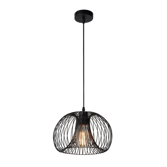 Lucide VINTI - Pendant light - Ø 30 cm - 1xE27 - Black