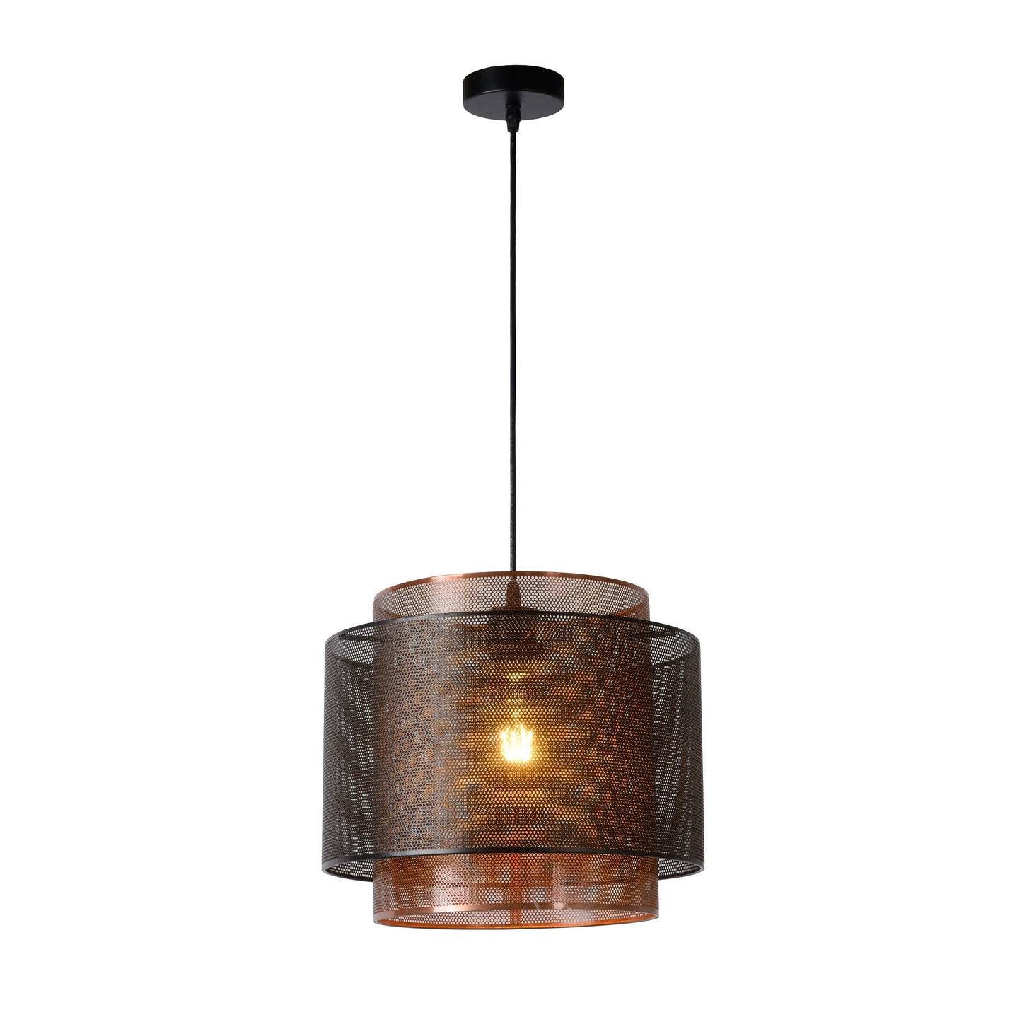 Lucide ORRIN - Pendant light - Ø 34 cm - 1xE27 - Black