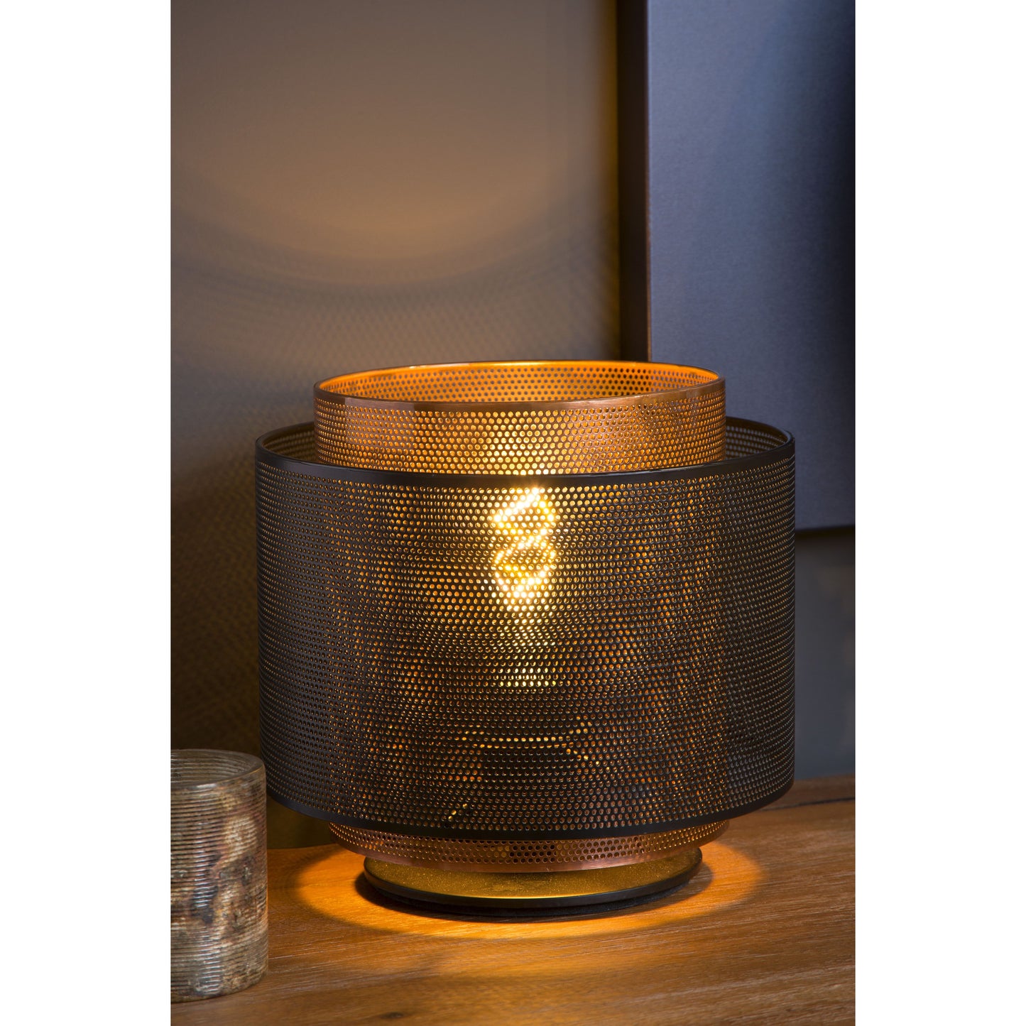Lucide ORRIN - Table lamp - Ø 25 cm - 1xE27 - Black