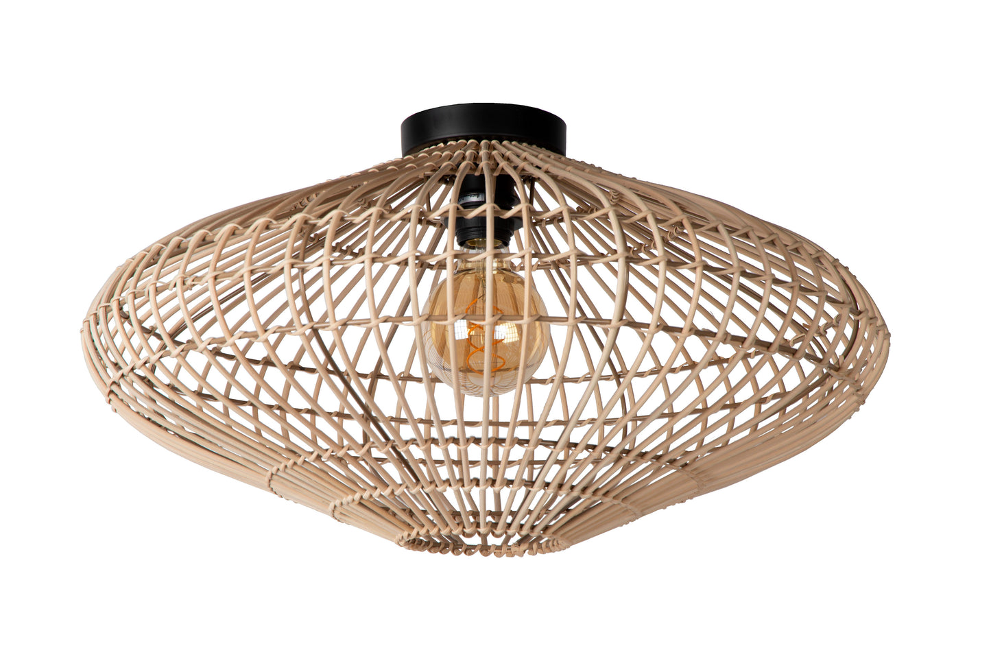 Lucide MAGALI - Flush ceiling light - Ø 56 cm - 1xE27 - Natural