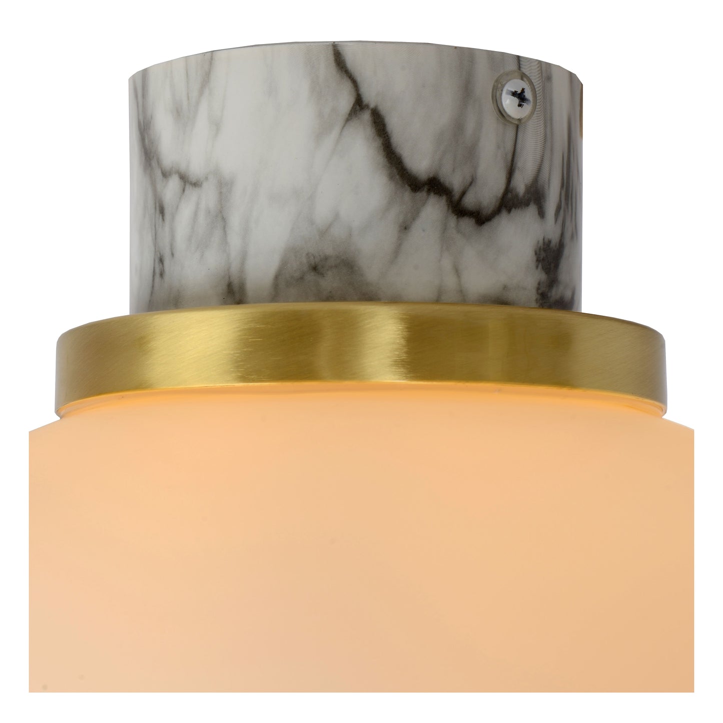 Lucide LORENA - Flush ceiling light Bathroom - Ø 23 cm - 1xE27 - IP44 - Opal