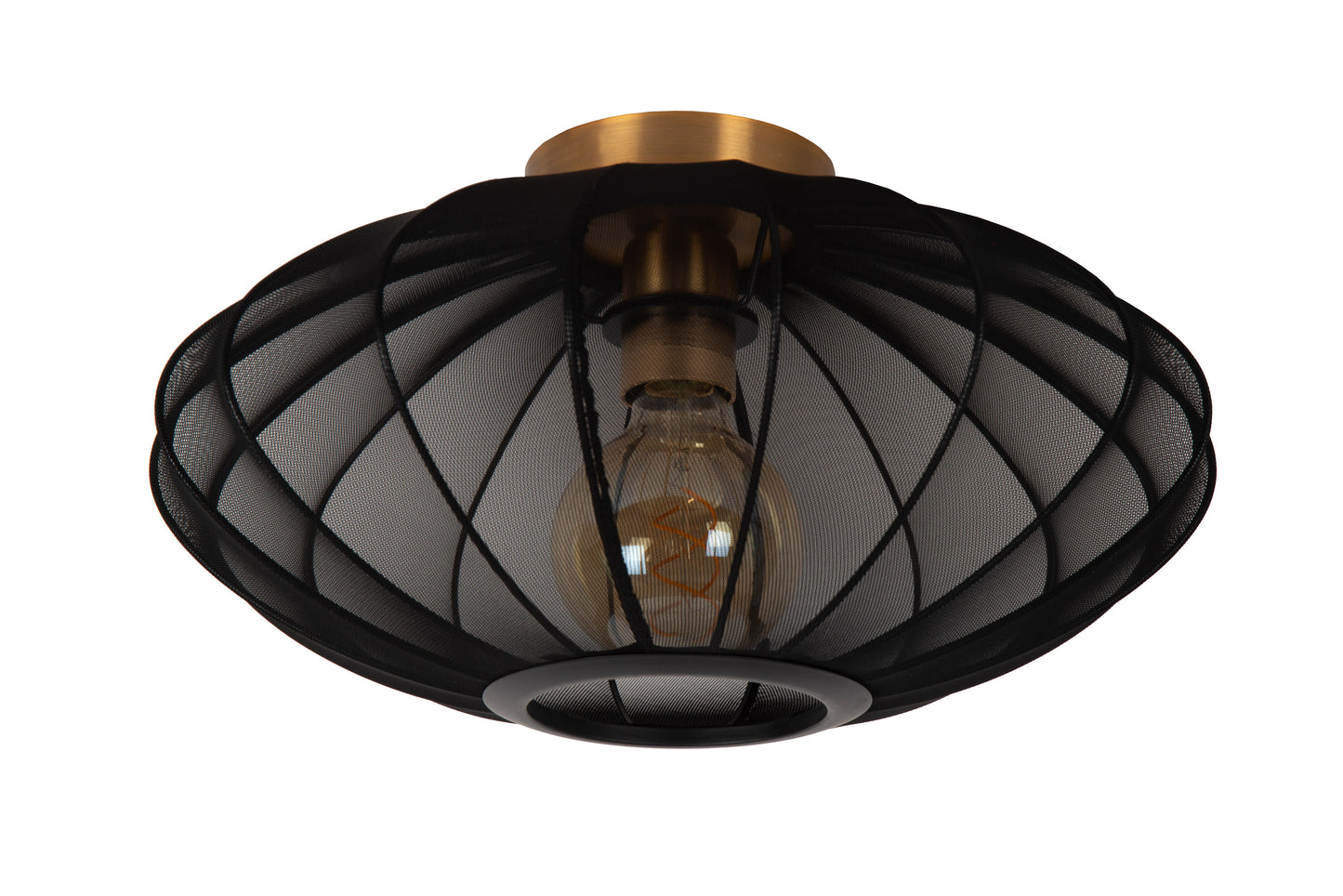 Lucide CORINA - Flush ceiling light - Ø 40 cm - 1xE27 - Black