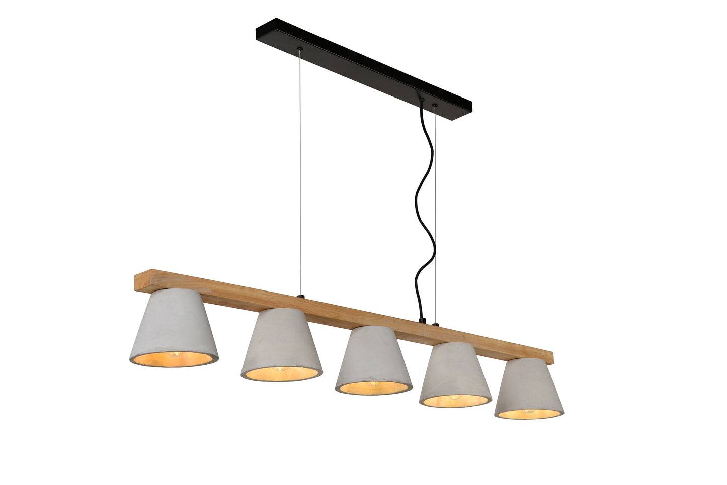 Lucide POSSIO - Pendant light - 5xE14 - Taupe