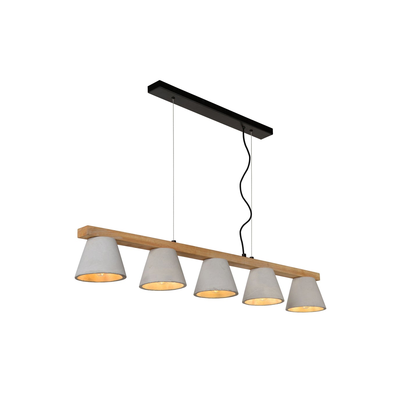 Lucide POSSIO - Pendant light - 5xE14 - Taupe