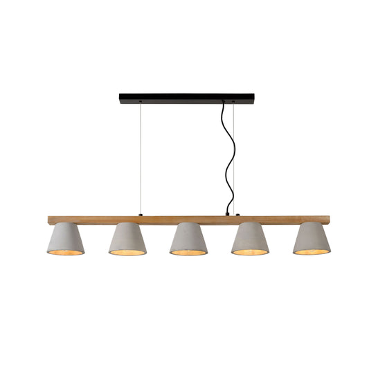 Lucide POSSIO - Pendant light - 5xE14 - Taupe