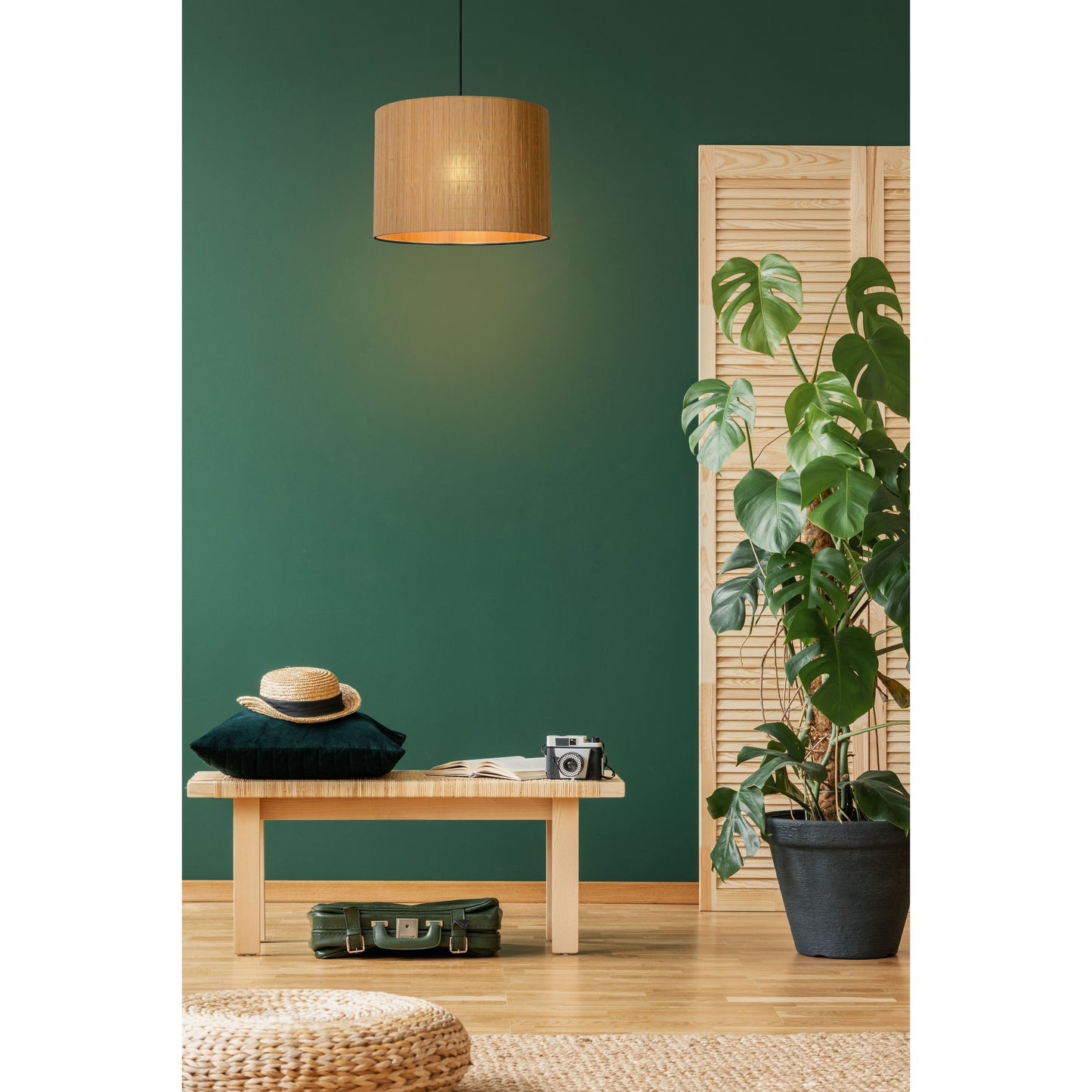 Lucide MAGIUS - Pendant light - Ø 42 cm - 1xE27 - Natural