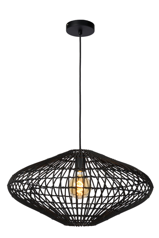 Lucide MAGALI - Pendant light - Ø 56 cm - 1xE27 - Black