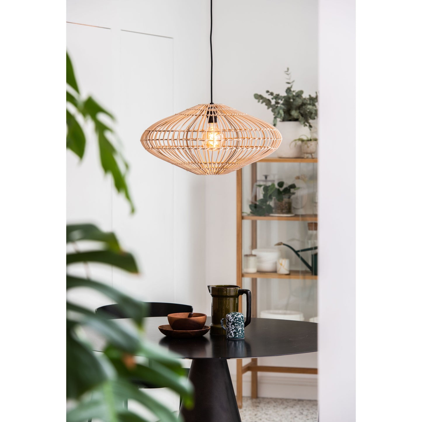 Lucide MAGALI - Pendant light - Ø 56 cm - 1xE27 - Natural