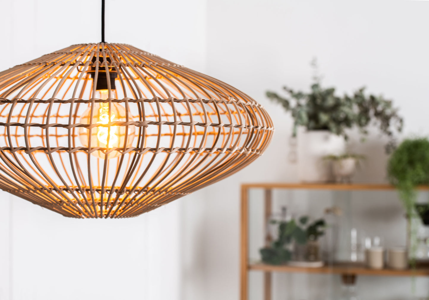 Lucide MAGALI - Pendant light - Ø 56 cm - 1xE27 - Natural