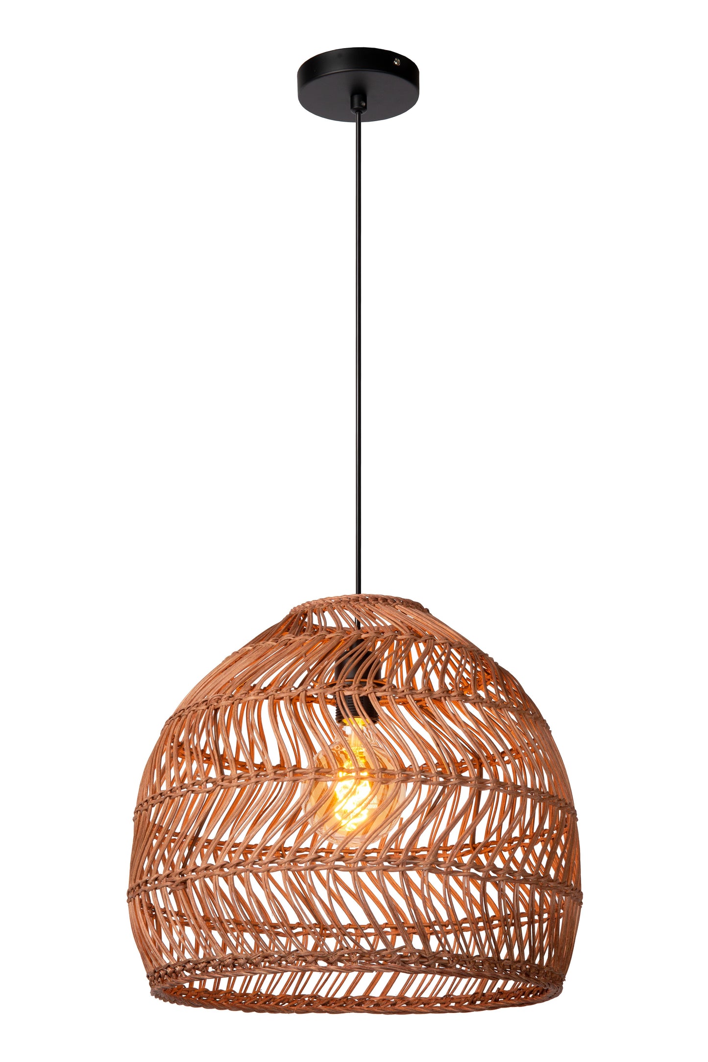 Lucide MOLOKO - Pendant light - Ø 40 cm - 1xE27 - Ocher Yellow