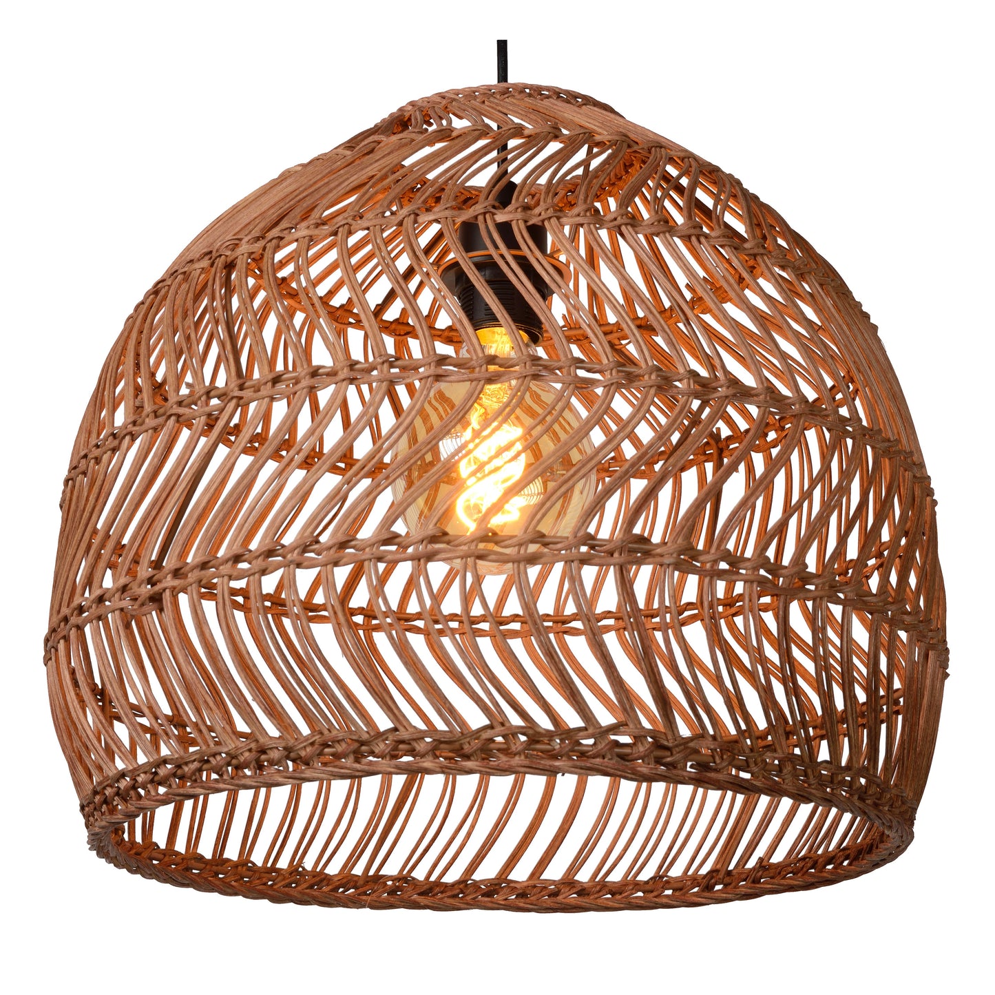 Lucide MOLOKO - Pendant light - Ø 40 cm - 1xE27 - Ocher Yellow