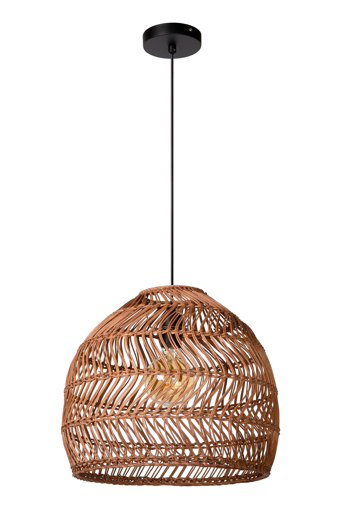 Lucide MOLOKO - Pendant light - Ø 40 cm - 1xE27 - Ocher Yellow