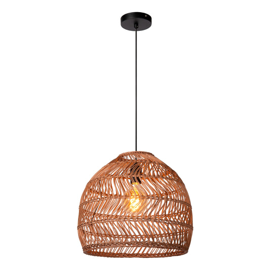 Lucide MOLOKO - Pendant light - Ø 40 cm - 1xE27 - Ocher Yellow