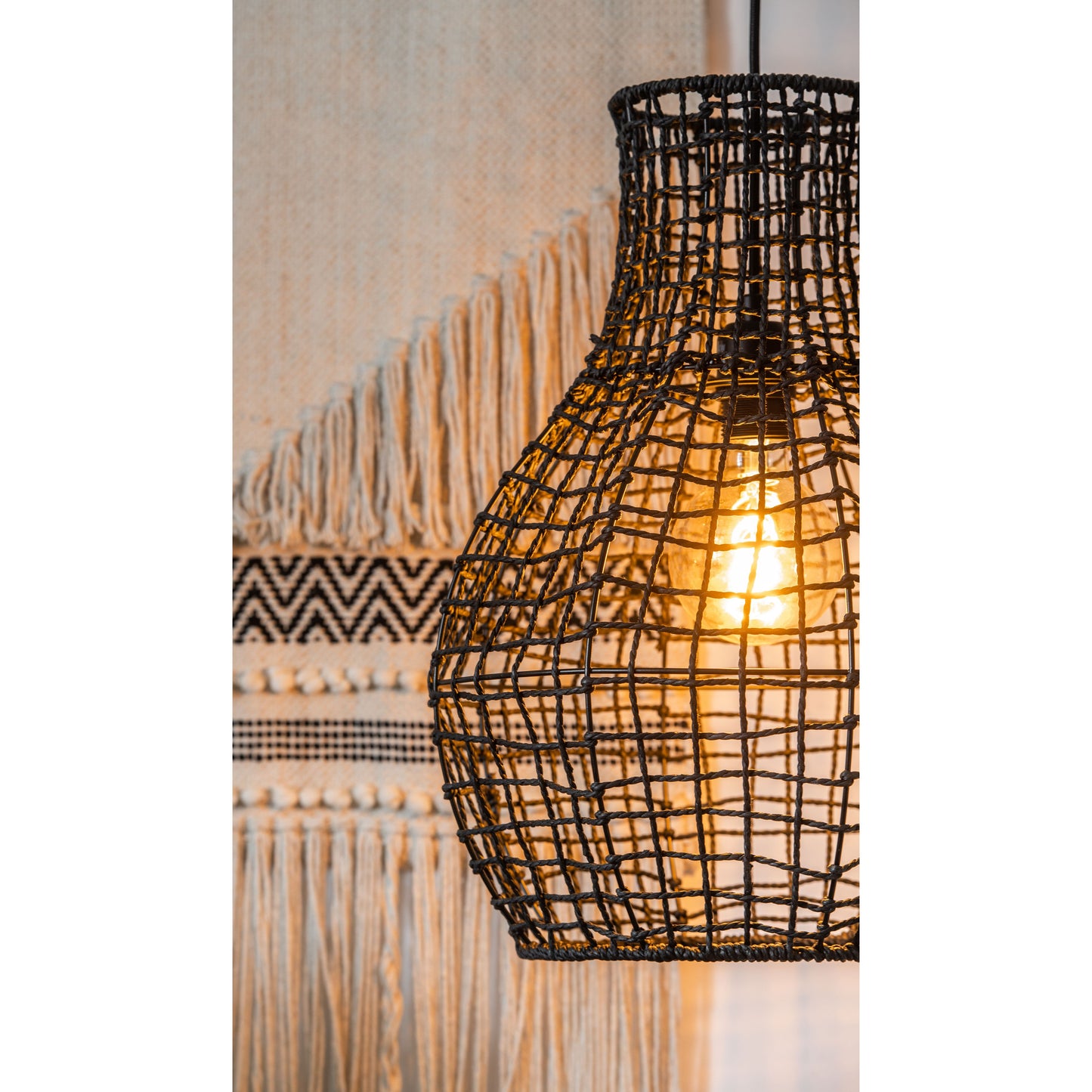 Lucide ALBAN - Pendant light - Ø 35 cm - 1xE27 - Black