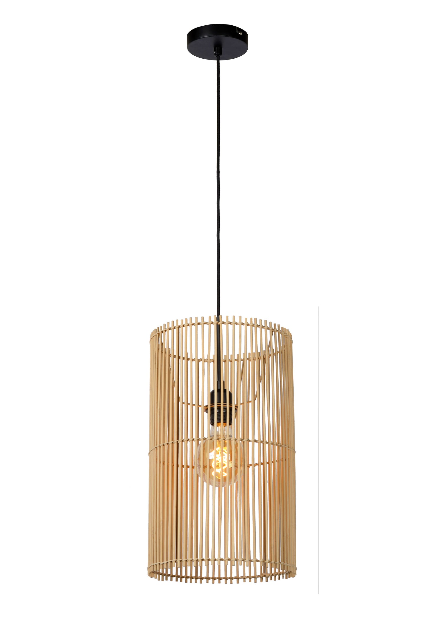 Lucide JANTINE - Pendant light - Ø 26 cm - 1xE27 - Natural