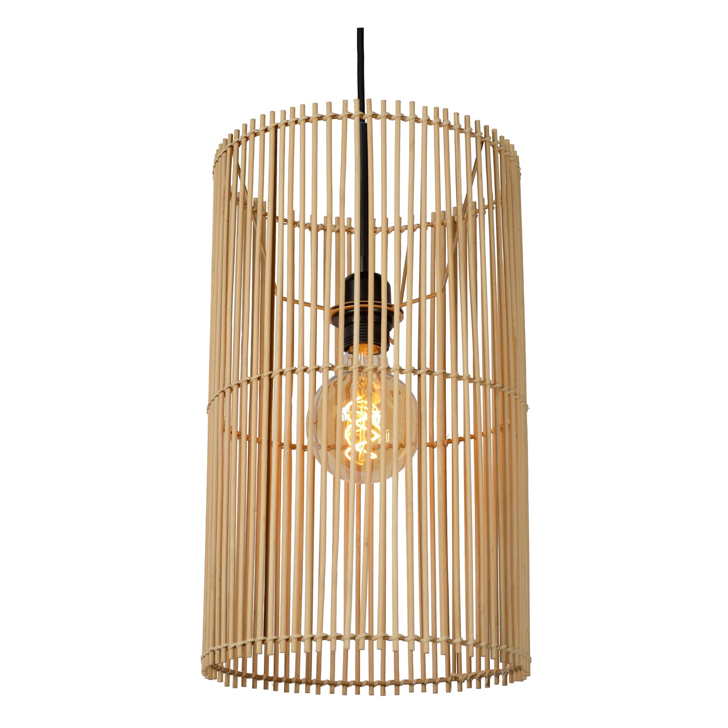 Lucide JANTINE - Pendant light - Ø 26 cm - 1xE27 - Natural