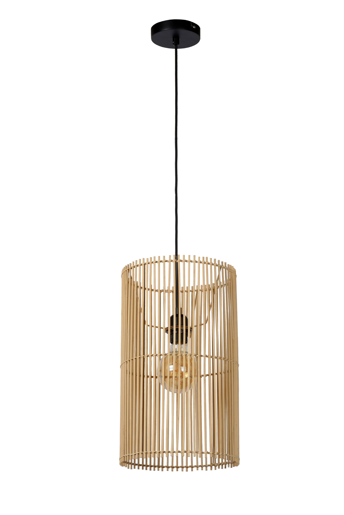 Lucide JANTINE - Pendant light - Ø 26 cm - 1xE27 - Natural