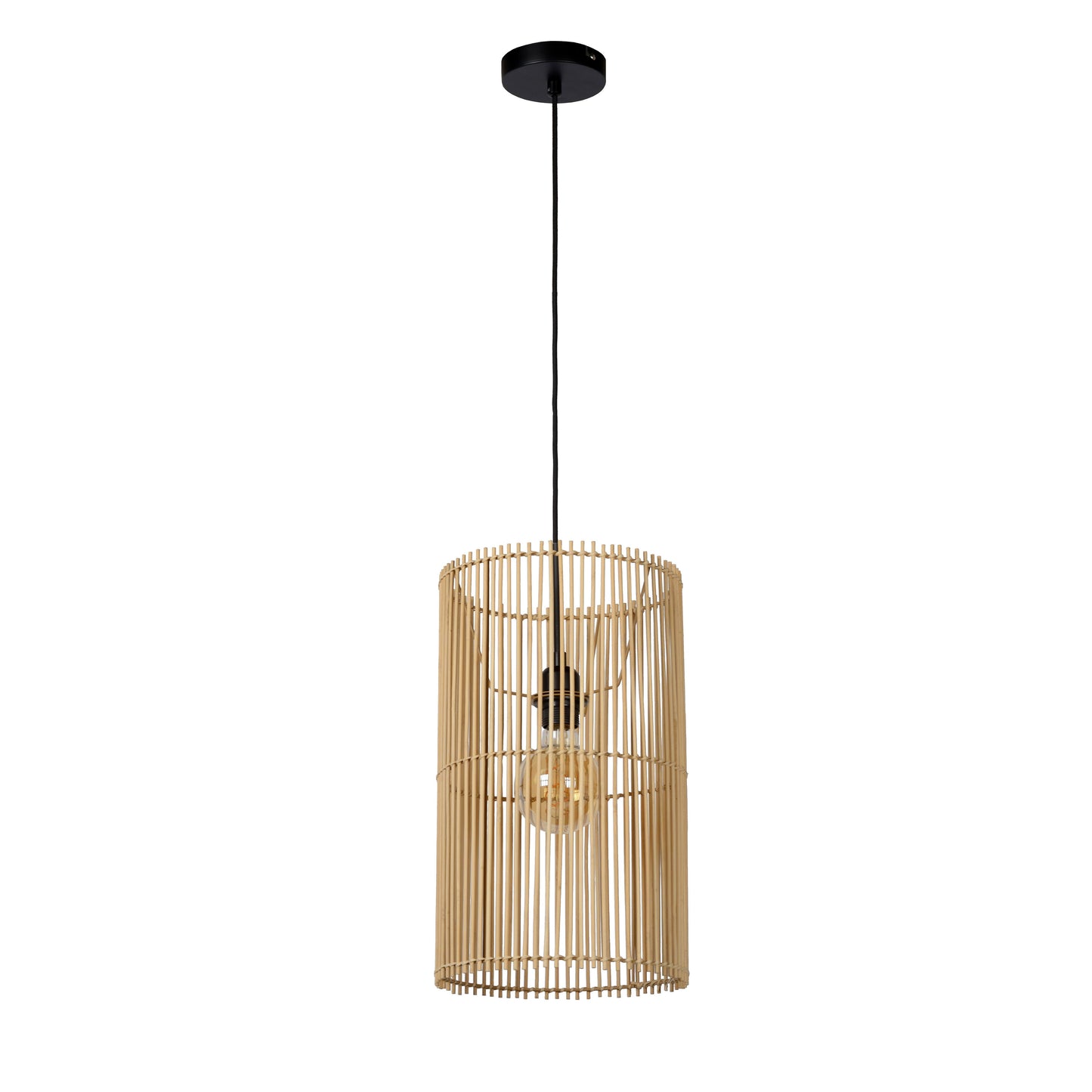 Lucide JANTINE - Pendant light - Ø 26 cm - 1xE27 - Natural