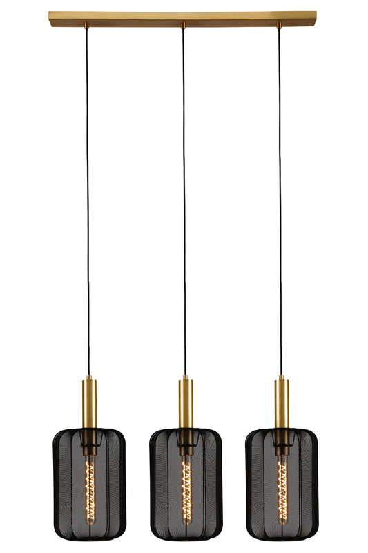 Lucide CORINA - Pendant light - 3xE27 - Black