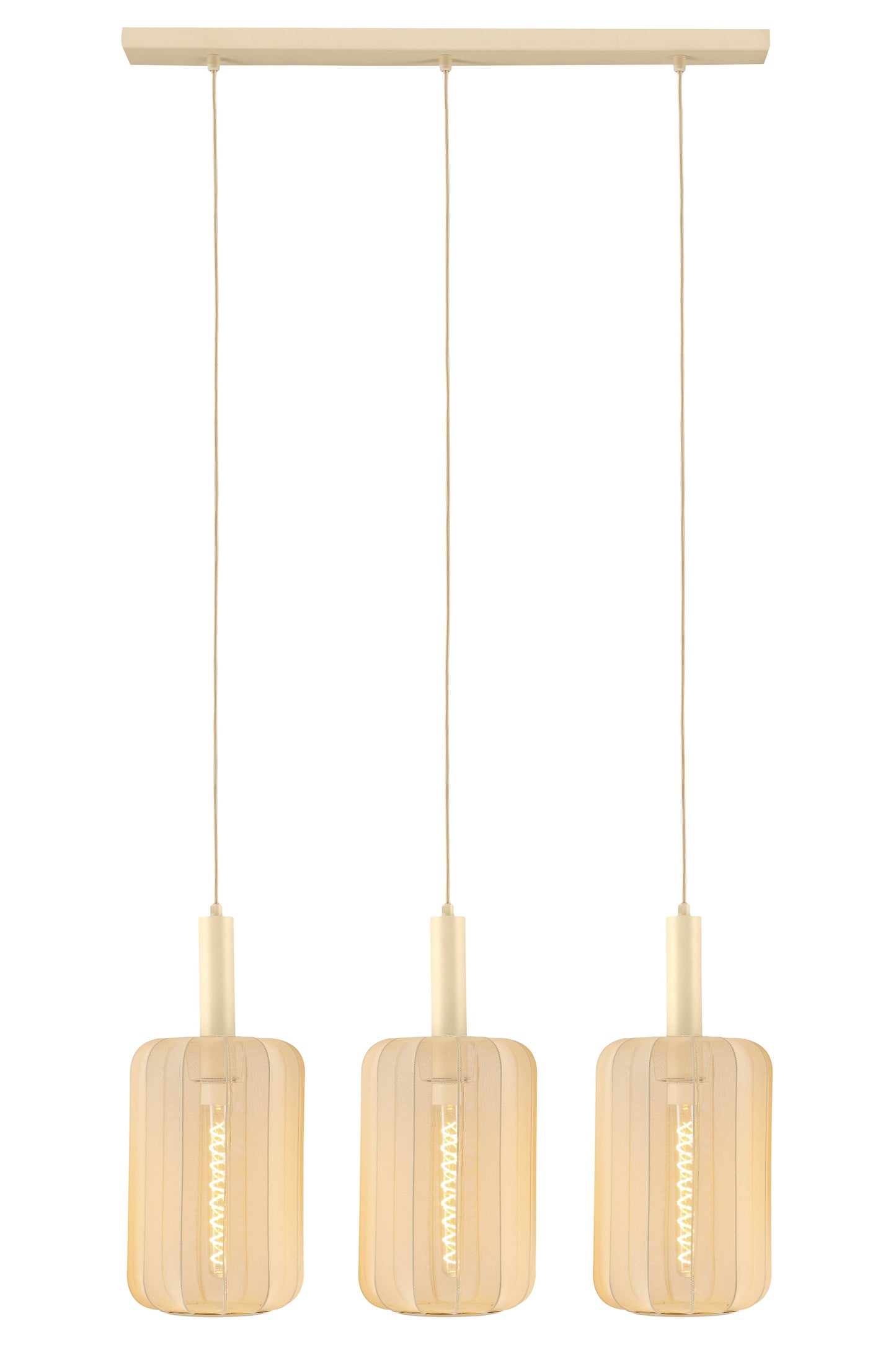 Lucide CORINA - Pendant light - 3xE27 - Cream