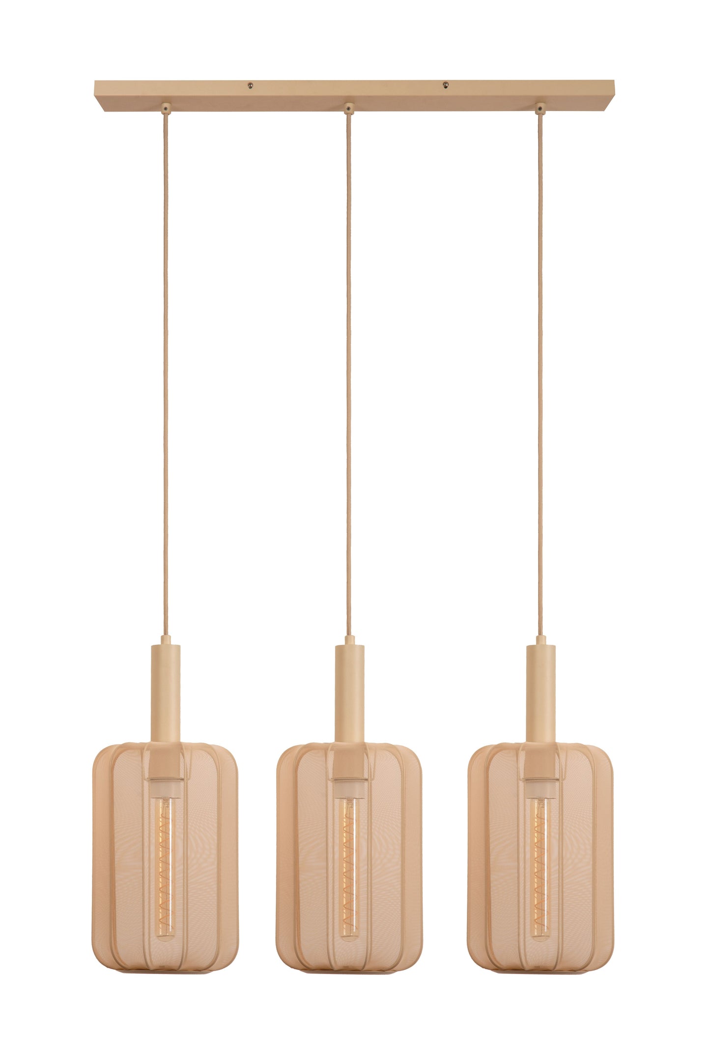 Lucide CORINA - Pendant light - 3xE27 - Cream