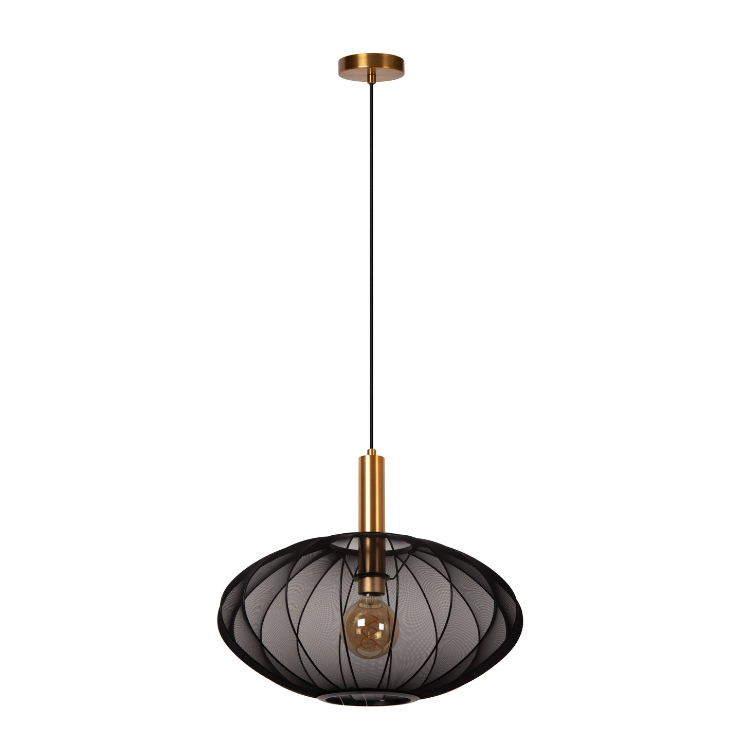 Lucide CORINA - Pendant light - Ø 50 cm - 1xE27 - Black