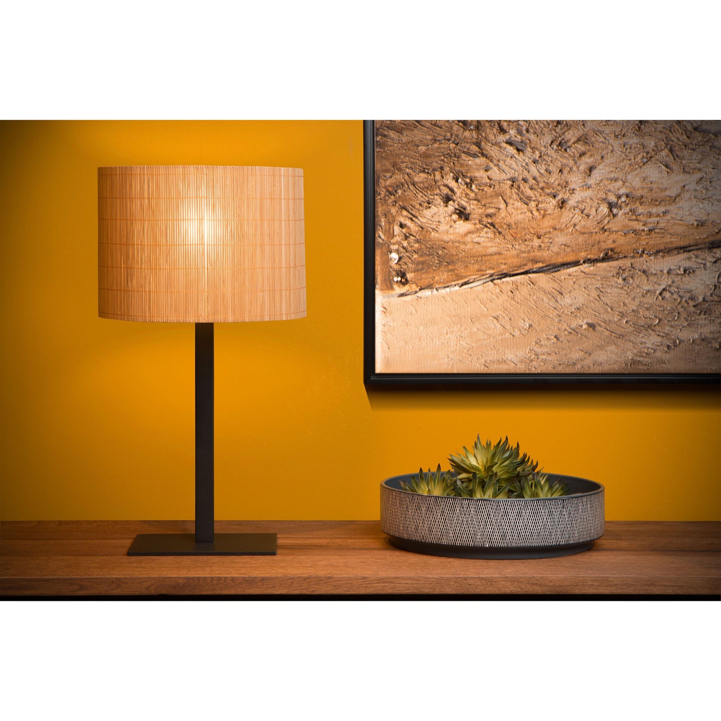 Lucide MAGIUS - Table lamp - Ø 28 cm - 1xE27 - Natural