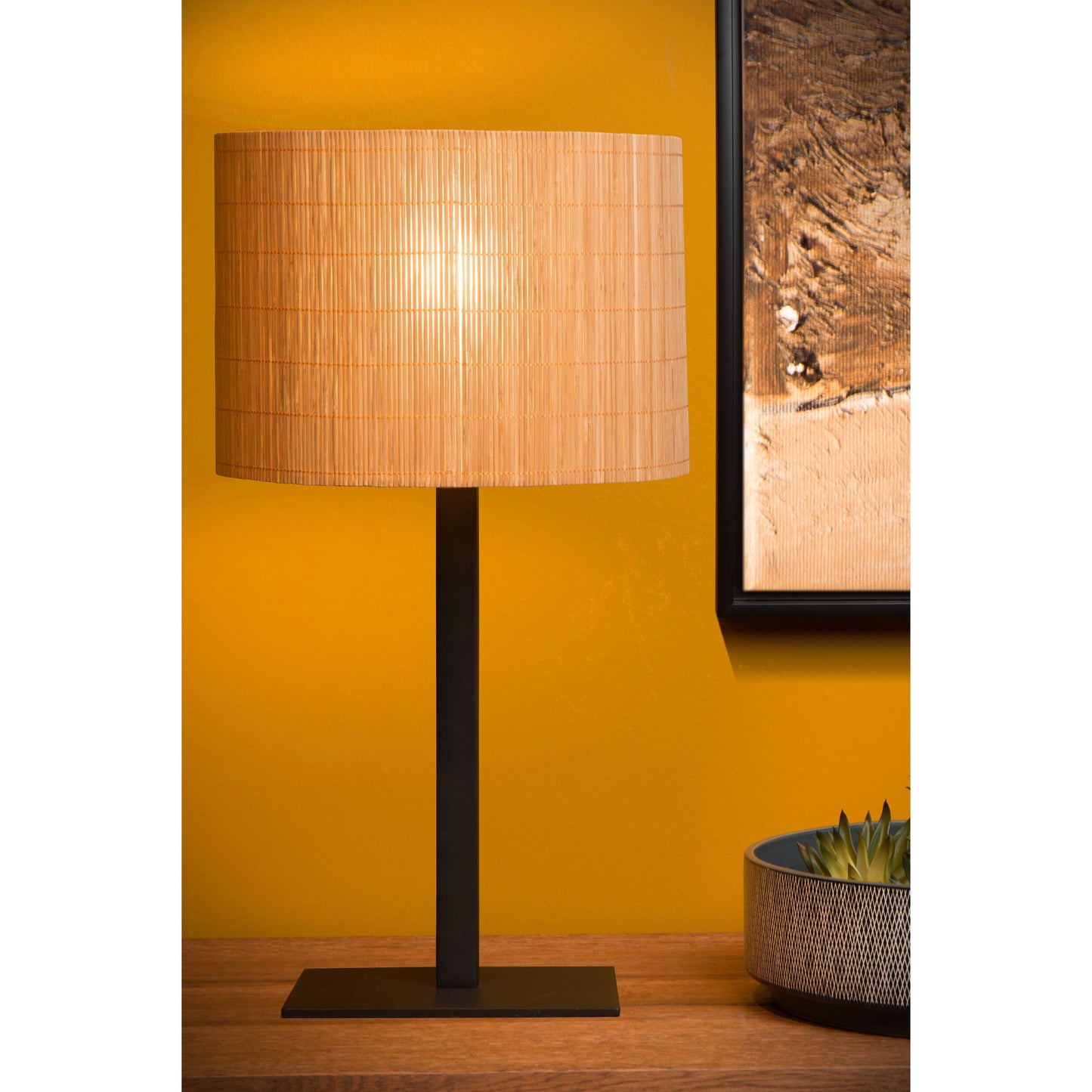 Lucide MAGIUS - Table lamp - Ø 28 cm - 1xE27 - Natural