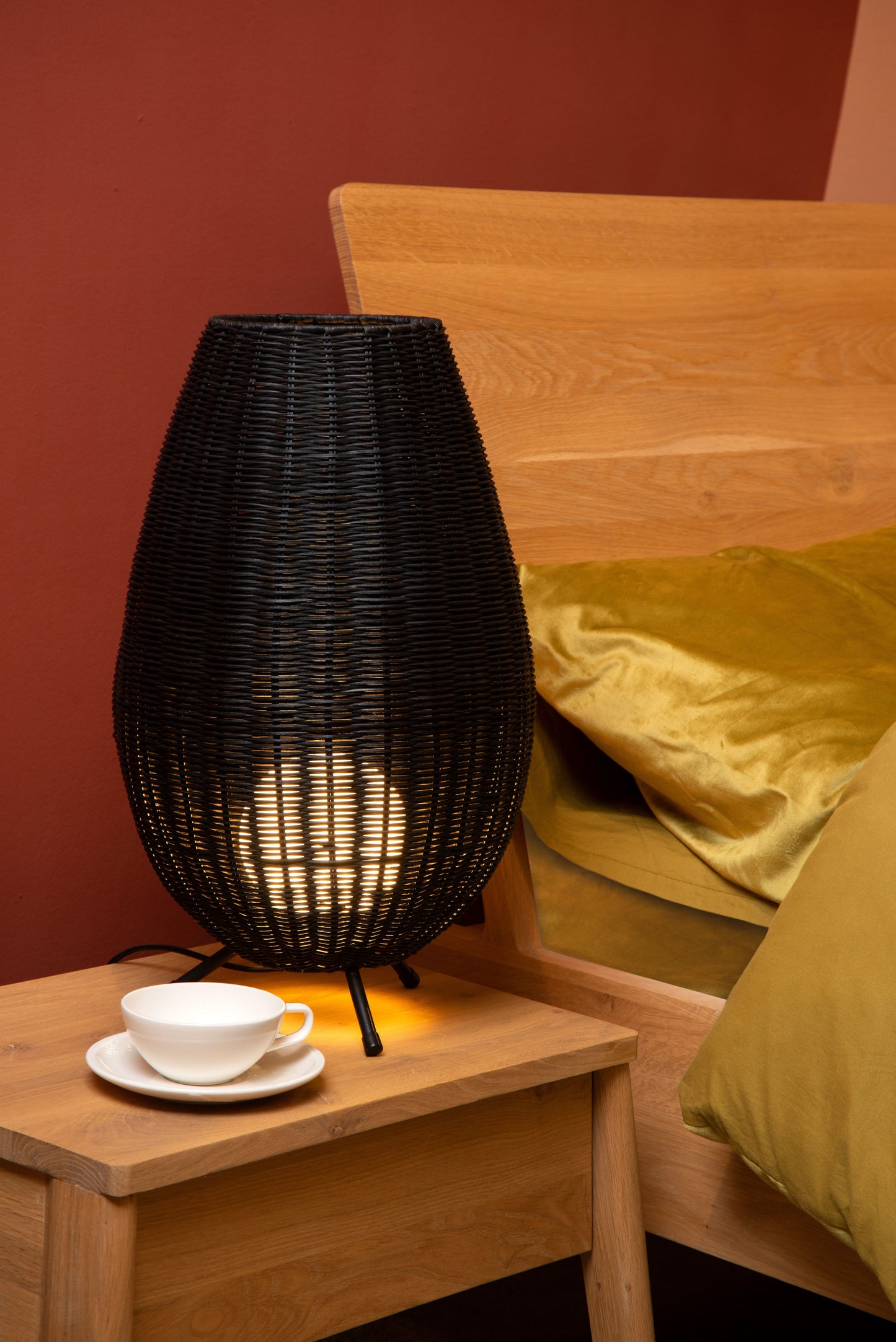 Lucide COLIN - Table lamp - Ø 30 cm - 1xG9 - Black