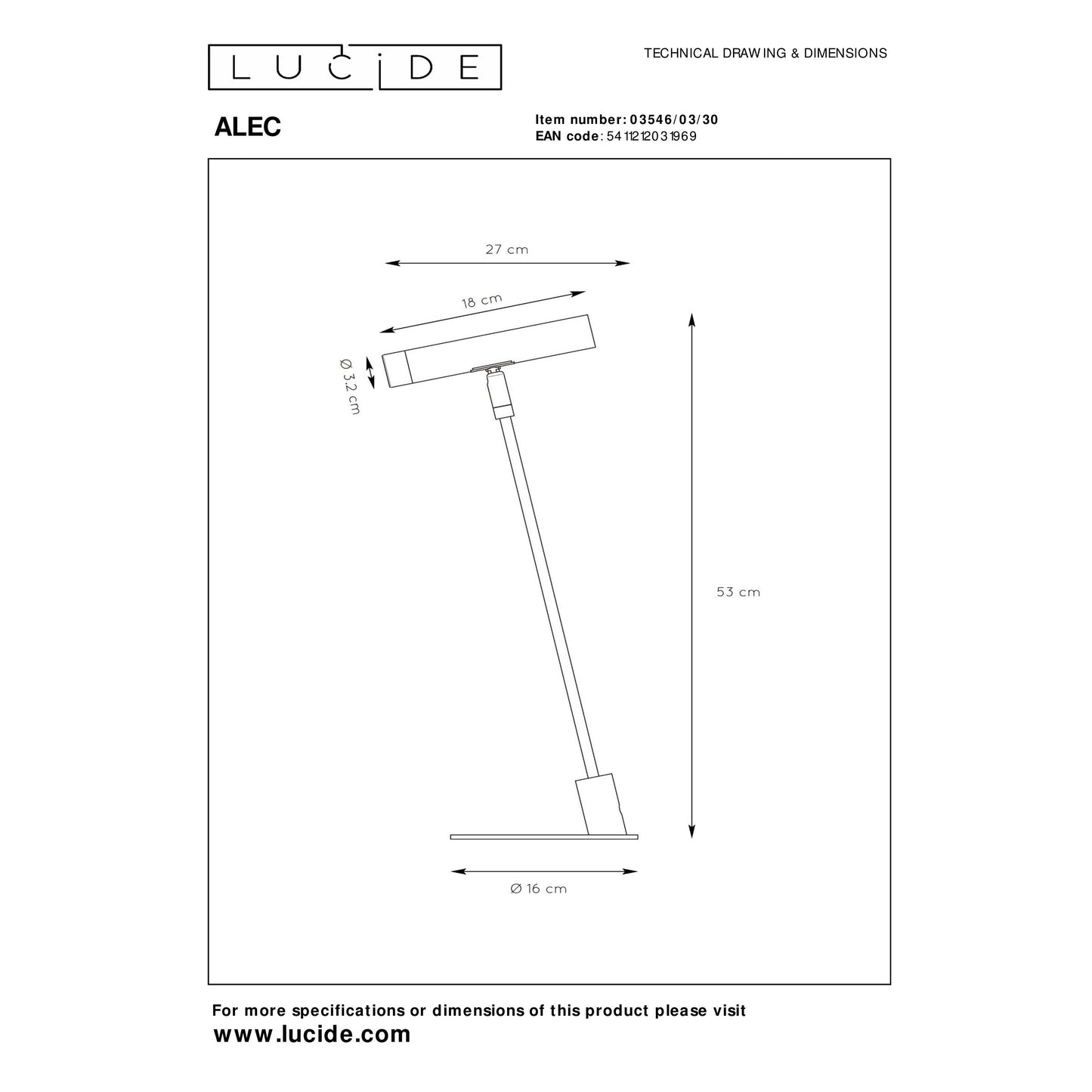 Lucide ALEC - Table lamp - LED Dim. - G9 - 1x3W 2700K - Interchangeable lampshades included - Black
