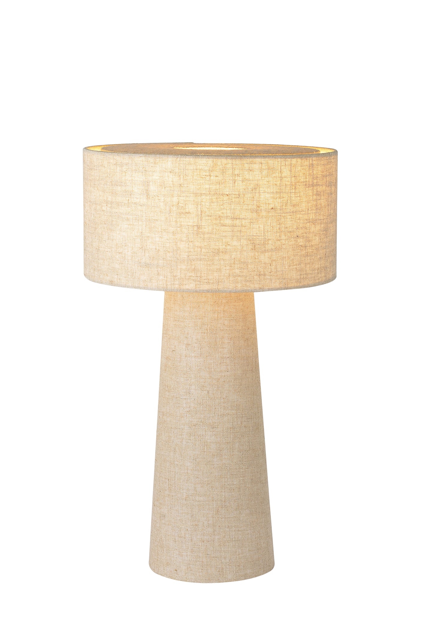 Lucide LEEROY - Table lamp - Ø 30 cm - 1xE27 - Taupe