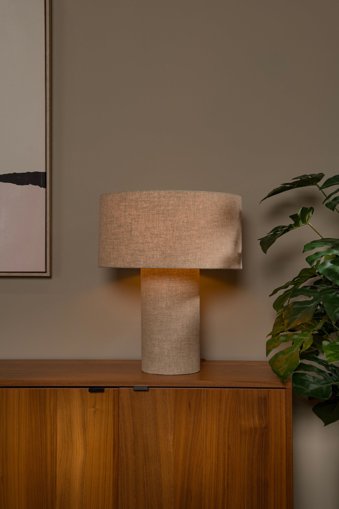 Lucide LEEROY - Table lamp - 1xE27 - Taupe