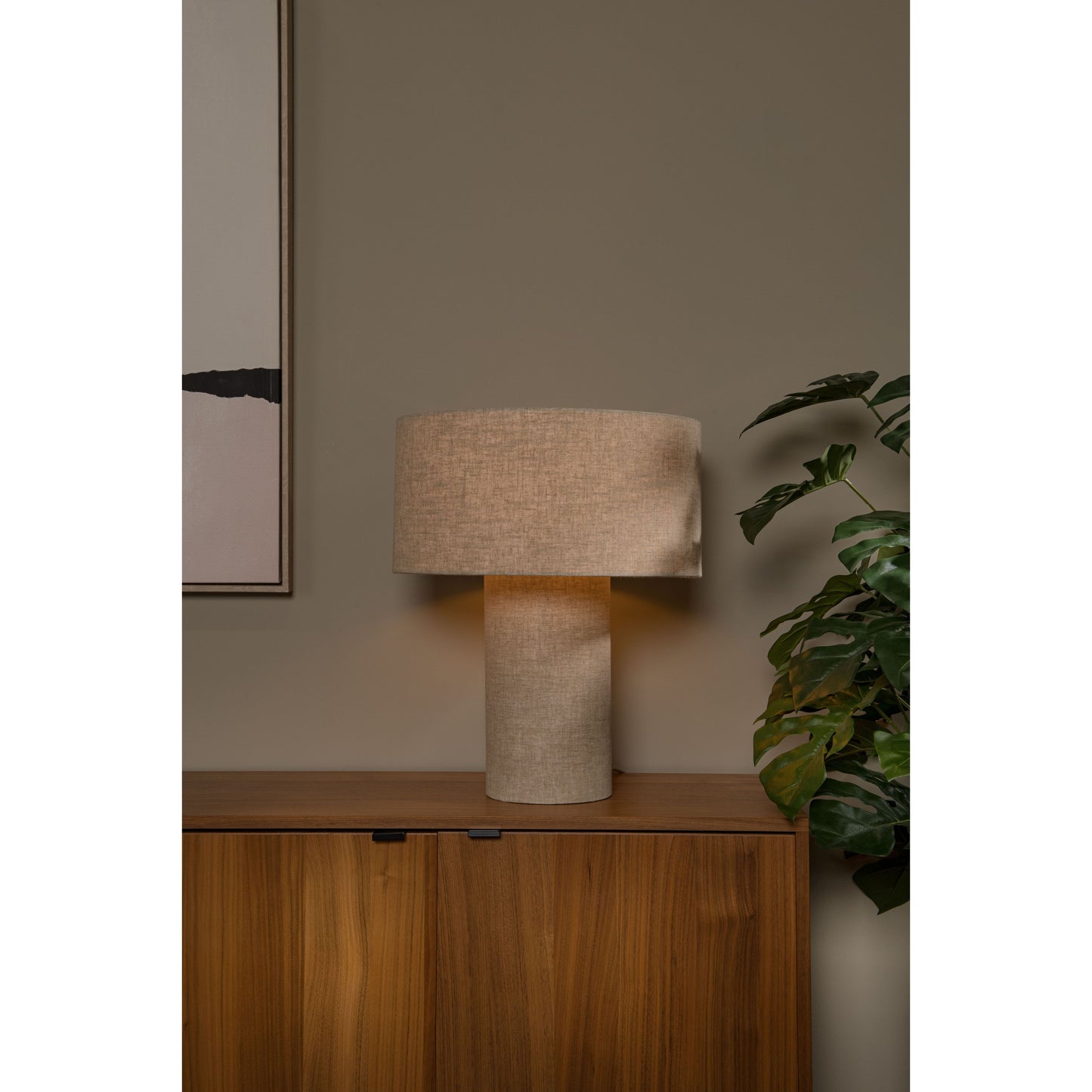 Lucide LEEROY - Table lamp - 1xE27 - Taupe