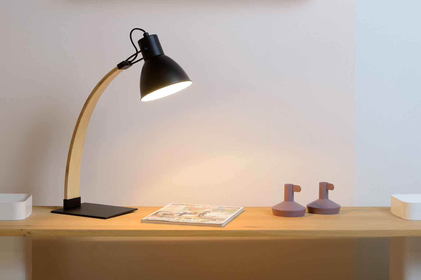 Lucide CURF - Desk lamp - 1xE27 - Black