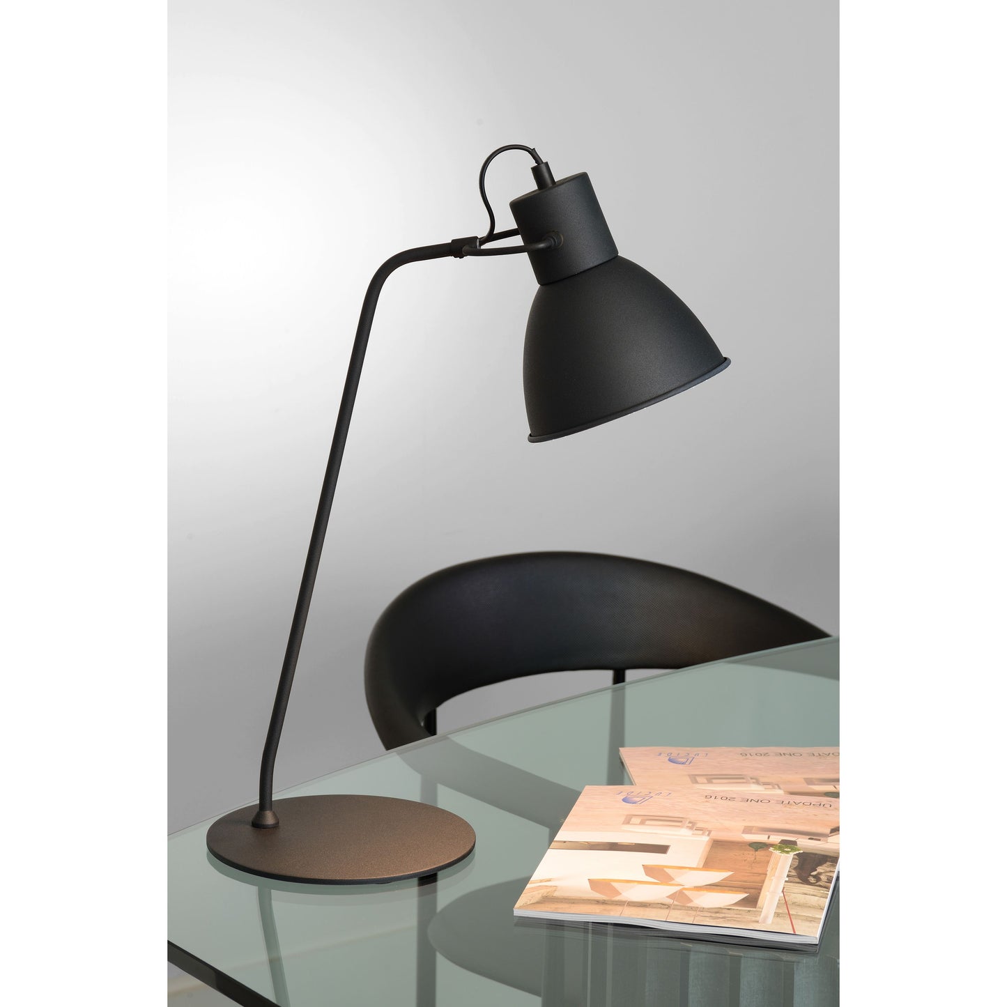 Lucide SHADI - Desk lamp - Ø 20 cm - 1xE14 - Black