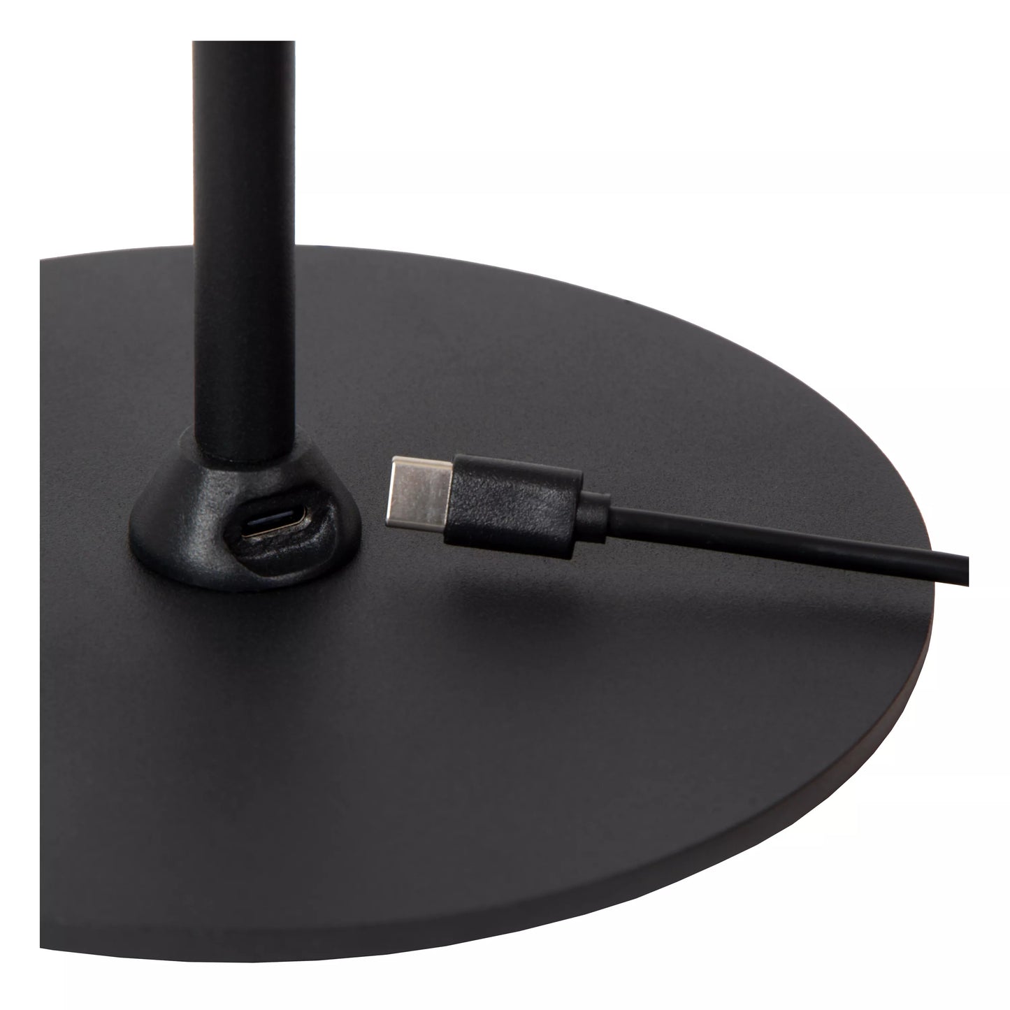 Lucide SKANSKA RECH - Rechargeable Desk lamp Indoor/Outdoor - Battery pack - LED Dim. - CCT - 1x3W 3000K/6000K - IP44 - Grey iron