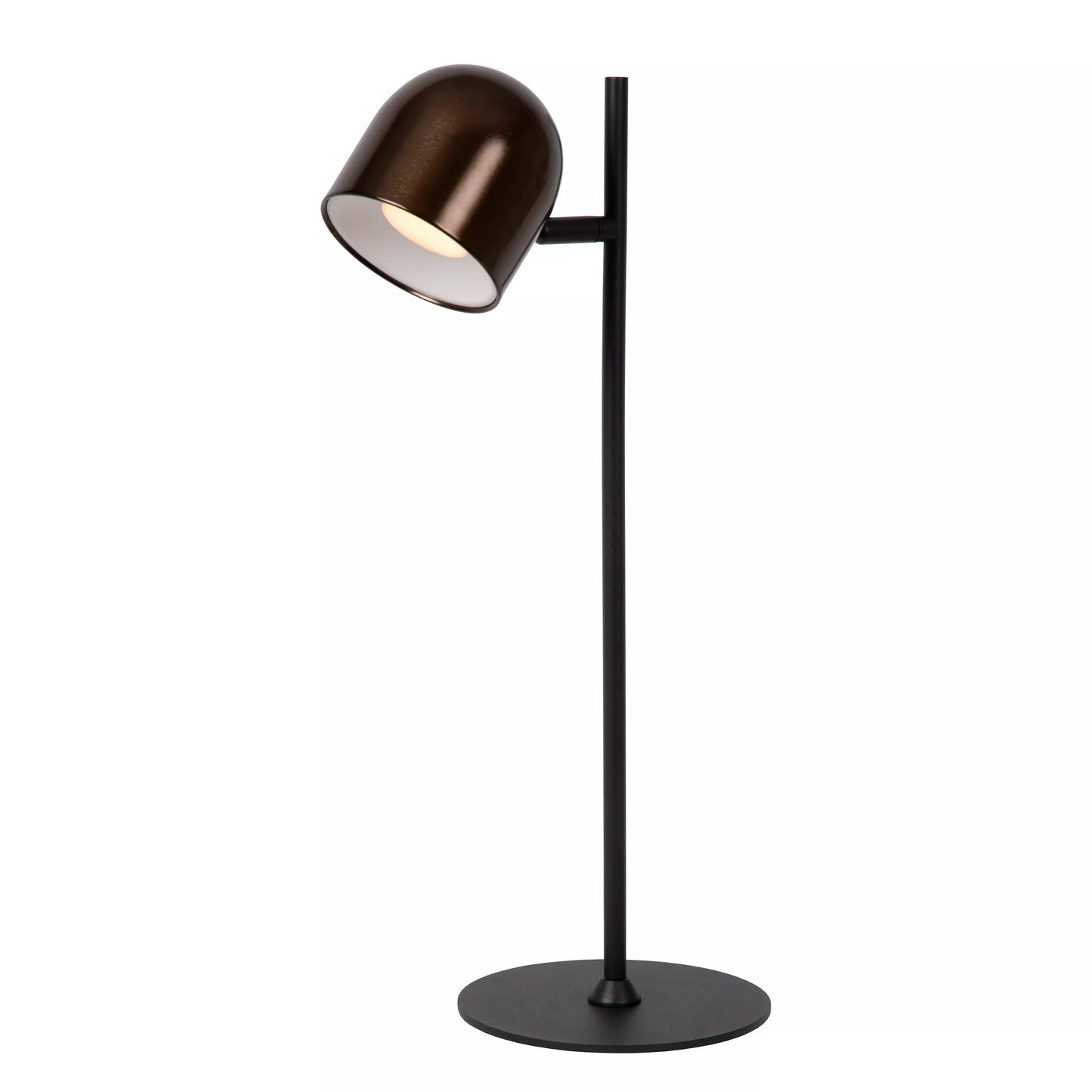Lucide SKANSKA RECH - Rechargeable Desk lamp Indoor/Outdoor - Battery pack - LED Dim. - CCT - 1x3W 3000K/6000K - IP44 - Coffee