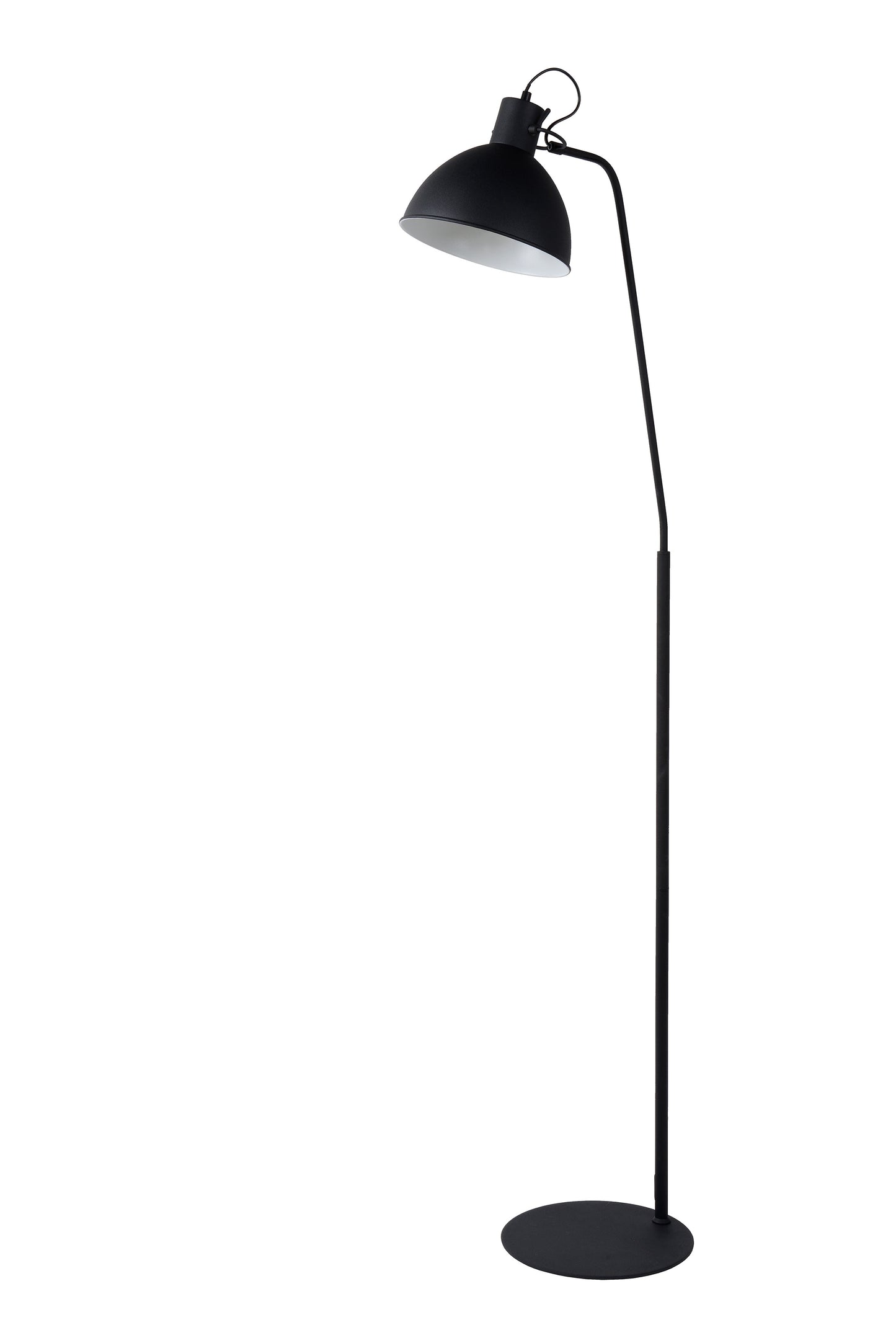 Lucide SHADI - Floor reading lamp - 1xE27 - Black