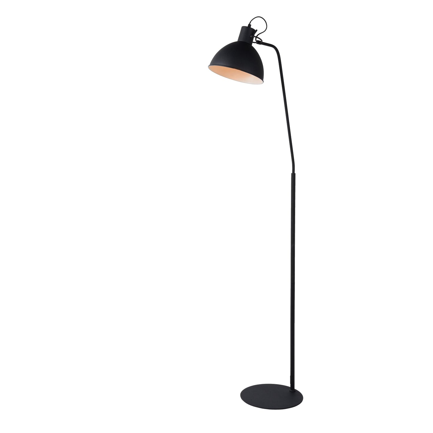 Lucide SHADI - Floor reading lamp - 1xE27 - Black