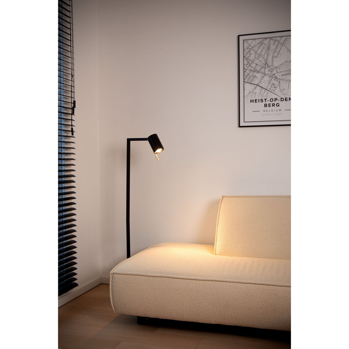 Lucide LESLEY - Floor reading lamp - 1xGU10 - Black