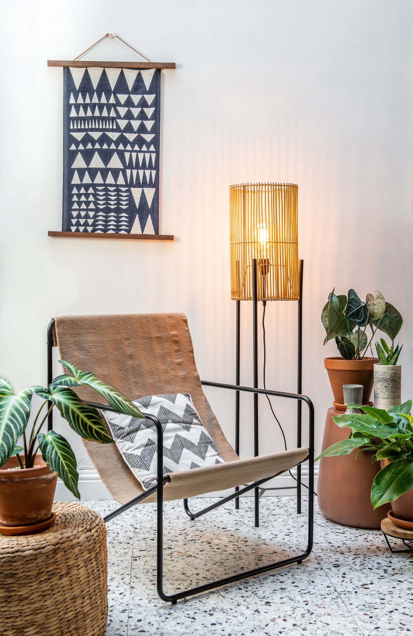 Lucide JANTINE - Floor lamp - Ø 30 cm - 1xE27 - Natural